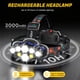 thumbnail image 3 of Lámpara frontal MIOISY recargable de 8 LED súper brillante e impermeable, 3 of 8