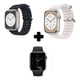 thumbnail image 1 of 2 Correa Ocean Smartwatch Negro Y Blanco + Protector 45mm blanco, 1 of 10