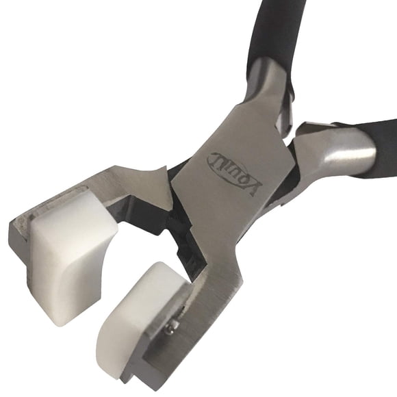 Pinzas para doblar pulseras Vouiu, mandíbula de nailon, 15 cm, acero inoxidable