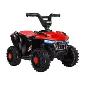 Auckland Outdoor - Cuatrimoto Auto Electrico Niño A Bateria Luz Y Sonido Roja Rojo