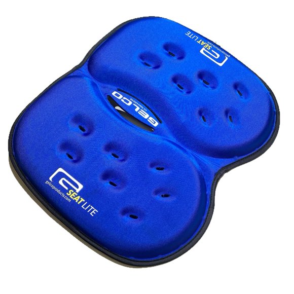 Cojín G Seat LITE Azul de Gel y Espuma – Alivio del Dolor de Espalda