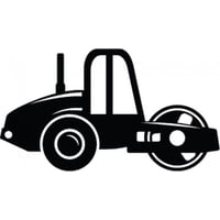 Rienda Libre Graphics - Decomural Steam Roller Childrens Construction Ws-50412