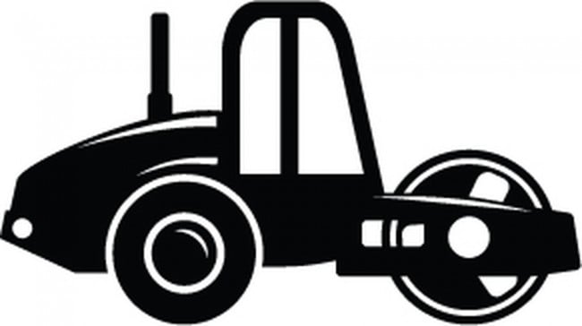 Rienda Libre Graphics - Decomural Steam Roller Childrens Construction Ws-50412