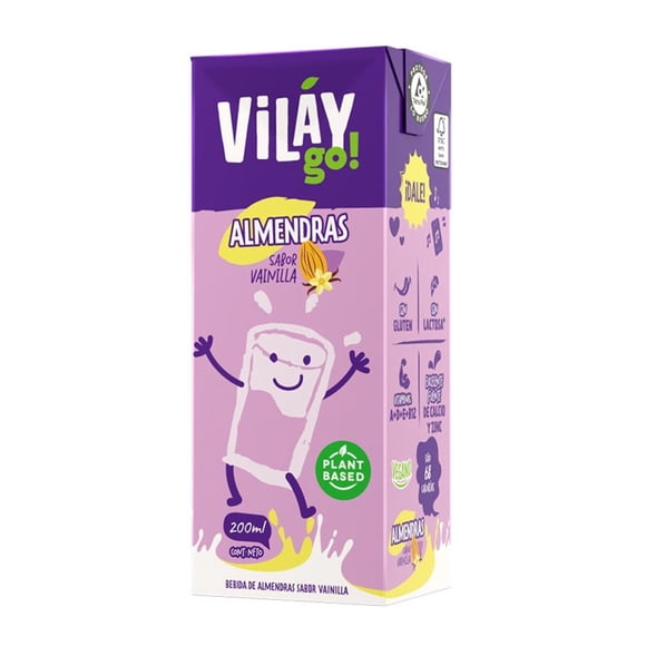Bebida De Almendras Sabor Vainilla, 200 ml
