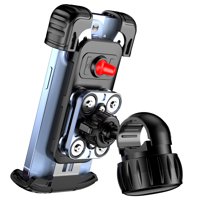 Xusx111 - Soporte De Montaje De Teléfono Para Motocicletas Con Amortiguador De Vibraciones Y Abrazadera De Manilla Mejorada, Soporte De Montaje De Teléfono Para Bicicletas Y Bicicletas