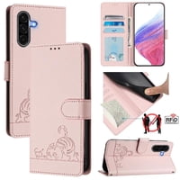 Funda Tipo Cartera Foxdock Para Samsung Galaxy A36 5G Con Soporte, Ranuras, Rfid, Diseño De Gato