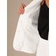 thumbnail image 5 of INSPIRE CHIC Conjuntos de Falda para Mujer Traje sin Cuello Blazer y Faldas Lápiz 2 Piezas Conjuntos Elegantes 3XL Blanco, 5 of 6