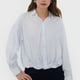 thumbnail image 3 of Blusa Mujer Cuello Camisero Lurex Celeste Corona, 3 of 5