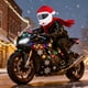 thumbnail image 3 of Cubierta para Casco JQF Gear Gorro de Navidad para Casco Integral, 3 of 8