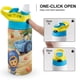 thumbnail image 4 of Team Umizoomi Botella de Agua con Tapa Pop Top de Un Toque, Acero Inoxidable, a Prueba de Fugas, para Deportes, Botella Infantil azul 12 oz, 4 of 6
