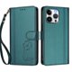 thumbnail image 3 of Funda Cartera Trébol para iPhone 13 Pro con Ranuras Tarjetas y Carga Inalámbrica Verde oscuro, 3 of 6