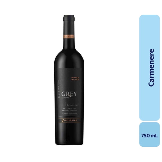 Vino Carménère Botella 750 mL Grey