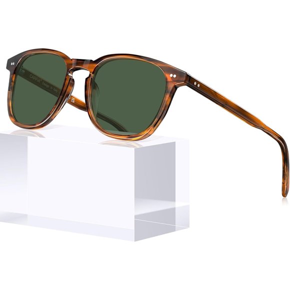 Gafas CARFIA TS5285L de acetato polarizadas UV400 con puente keyhole