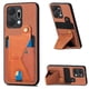 thumbnail image 1 of Funda Resistente para Honor X7A con Tarjetero y Soporte, Diseño Magnético Marrón, 1 of 5