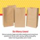 thumbnail image 5 of Bolsas de papel School Smart con fondo plano 13 x 6.5 x 4 cm, paquete de 100, 5 of 9