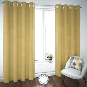Elizabeth Peper - Set De Cortinas Blackout 2 Paños De 140 X 220 Cm Amarillo