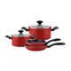 thumbnail image 2 of Batería de Cocina De Aluminio Máxima 6 Piezas Rojo, 2 of 2