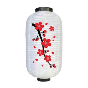 Bothyi - Linterna De Estilo Japonés Colgante Para Festival De Primavera Restaurante Cumpleaños Cuerpo Blanco Bigflower