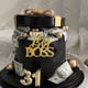 thumbnail image 4 of Adorno para tartas AQUGOO, acrílico dorado, feliz cumpleaños, Big Boss, 4 of 7