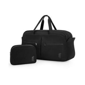 Bagsmart Bolso Fin De Semana 45 L Con Neceser Y Zapatero Negro