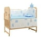 thumbnail image 1 of Cuna Colecho Madera Pack&Play Con Mudador LuBabycas Azul, 1 of 8