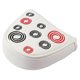 thumbnail image 4 of Mallet Putter Cover Cierre Magnético Half Round Golf Headcover PU Blanco, 4 of 5