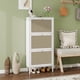 thumbnail image 1 of Rattan 3 Door Shoe Rack, Freestanding Modern Shoe Storage Cabinet, for Entryway, 1 of 3