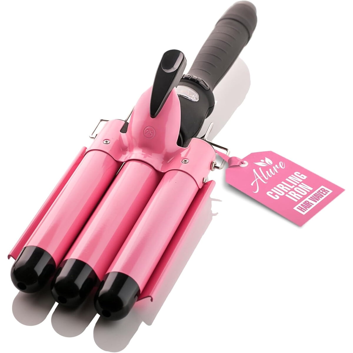 Rizador Alure Triple Barril 25mm Lcd Ondas Cabello Largo
