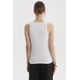 thumbnail image 3 of Polera Peto Mujer Básico Liso Rib Blanco, 3 of 4