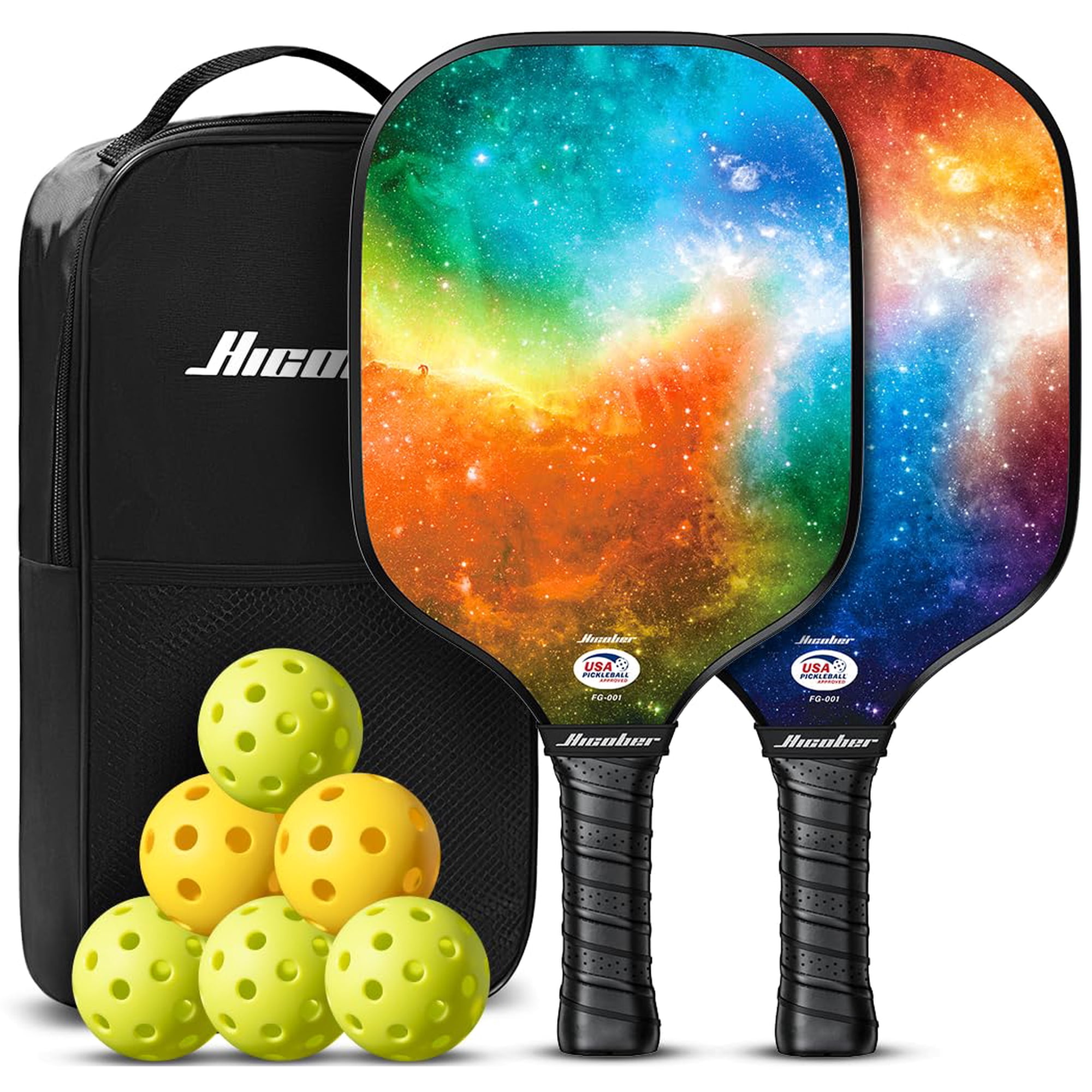 Set De Pickleball Hicober Con 2 Paletas De Fibra De Vidrio
