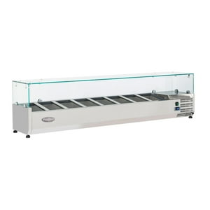 Prochef - Vitrina Refrigerada Sobremesa 180 Cm. Acero Inox