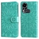 thumbnail image 5 of Funda tipo cartera FOXDOCK para Infinix Hot 11s , diseño girasol en relieve, cuero PU, cierre magnético, soporte y tarjetero, 5 of 5