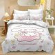 thumbnail image 1 of Cinnamoroll Cute Bed Duvet Cover Funny Anime Cartoon Bedding Sets Lightweight 3 Piece Comforter Sets, 1 of 3