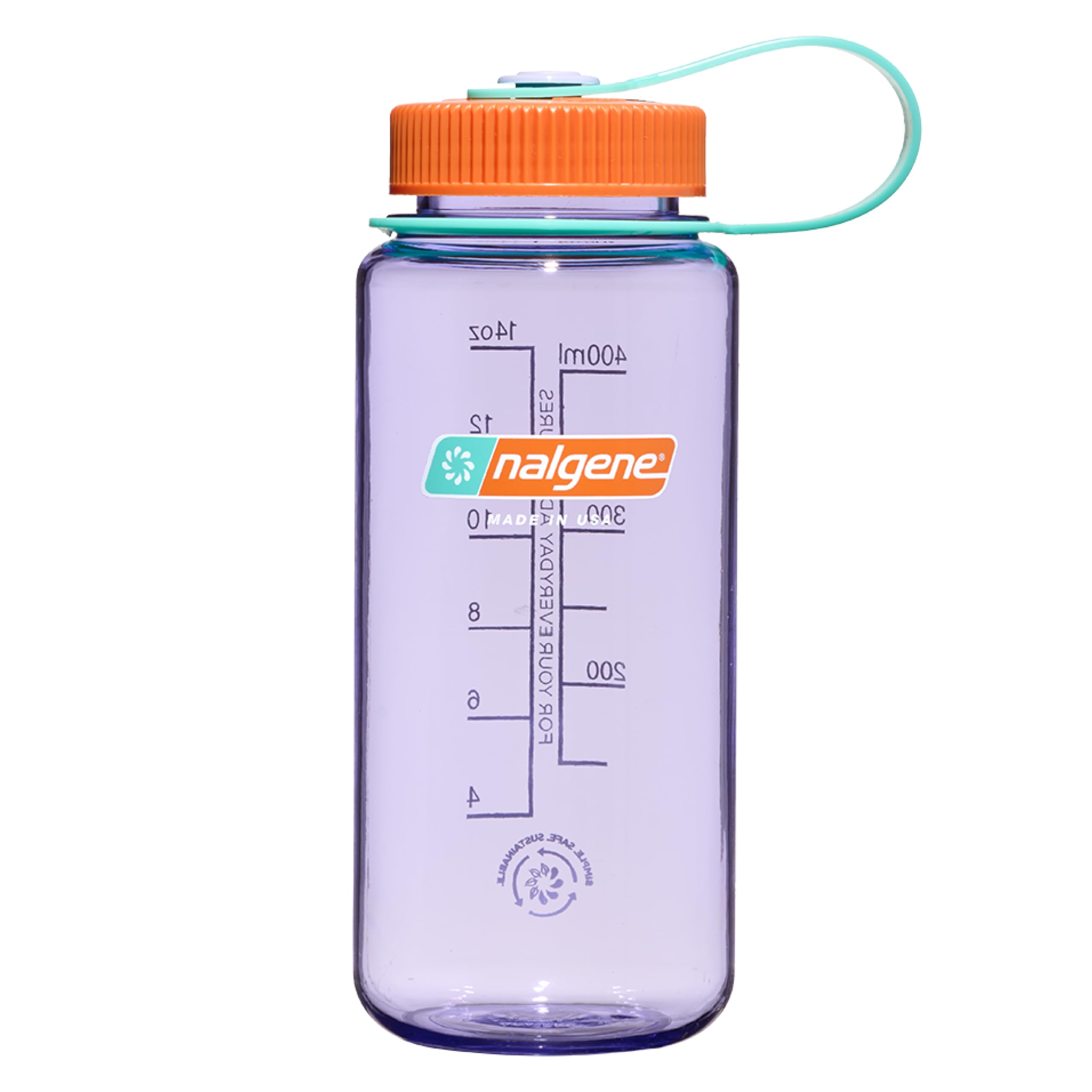Botella De Agua Nalgene Sustain Tritan Sin Bpa, 500 Ml, Amatista