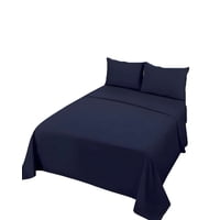 Casa Sol - Juego De Sabanas King Azul Oscuro