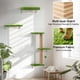 thumbnail image 4 of Juego de estantes de pared Fukumaru para gatos, 4 en 1, con rascador, color verde, 4 of 7