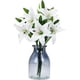 thumbnail image 4 of Paquete de 5 flores artificiales de lirio de tacto real, flores falsas para boda, hogar, fiesta, jardín, tienda, oficina, decoración de flores de lirio de plástico falso., 4 of 7