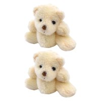 Bothyi - 1,97 Pulgadas Mini Oso Conjunto/Juguete De Peluche De Conejo 1:12 Decoración De Casa De Muñecas Juguetes Oso