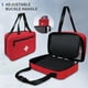 thumbnail image 3 of Bolsa De Primeros Auxilios Vacía Compacta Portátil Roja, 3 of 6