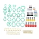 thumbnail image 1 of 114 Uds Cortadores Para Pendientes De Arcilla Polimérica Para Manualidades DIY Fabricación De Joyas Verde, 1 of 5
