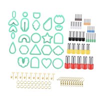 Bothyi - 114 Uds Cortadores Para Pendientes De Arcilla Polimérica Para Manualidades Diy Fabricación De Joyas Verde