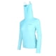 thumbnail image 4 of el protector de la erupción de la camiseta de enfriamiento del golf de las mujeres elásticas con la máscara anti-uv azul s, 4 of 5