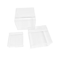 Bothyi - Elevadores De Buffet Para Mesa De Buffet, Elevadores De Alimentos Para Figuras, Cosméticos, Magdalenas, Transparente, 3 Uds.