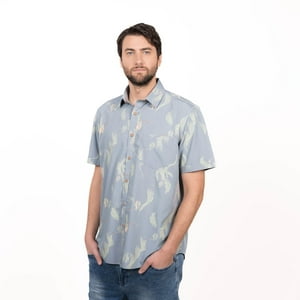 Truval - Camisa M/C Guayabera Estampada Regular Fit