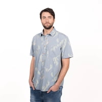 Truval - Camisa M/C Guayabera Estampada Regular Fit
