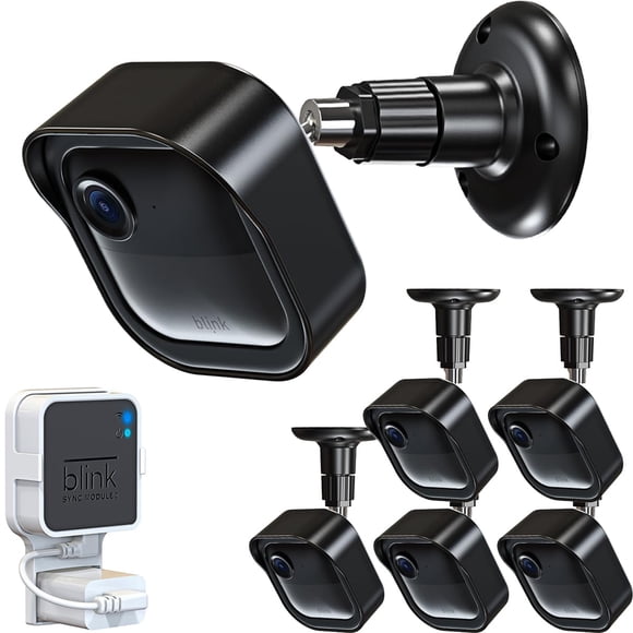 Soporte de pared para cámara exterior Blink Gresur con carcasa protectora