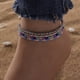 thumbnail image 1 of 4-Piece Colorful Rice Beaded Ankle Bracelet Set - Perfect for Summer Beach Decor & Boho Jewelry!, 1 of 5