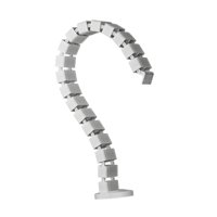 Magideal - Kit De Gestión De Cables Vertebrae, Tubo Flexible Para Cables Debajo Del Escritorio, Ahorra Espacio, Canal Para De Escritorio, Para Sala De Reuniones, Blanco