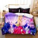 thumbnail image 1 of Barbie Pink Fashion Cartoon 3 Pcs Bed Set,3D Printing Bedding Set,For Kids Adult Girls Boys Bed Sheets, 1 of 5
