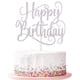 thumbnail image 1 of Decoración de tarta Ruscalin para fiesta de cumpleaños, color plateado, 1 of 8